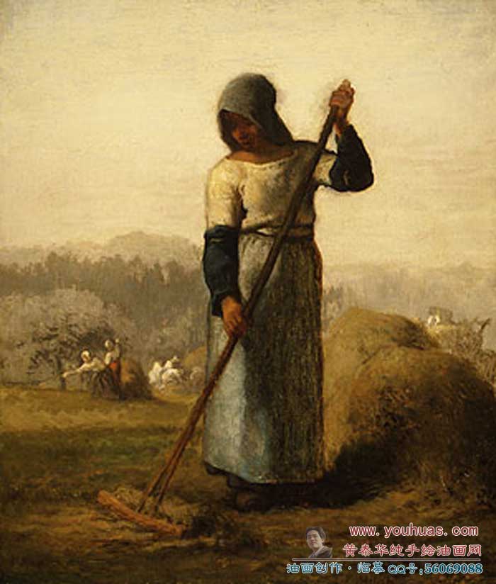 Millet, Jean-FrancoisͻƷ:ŮðӣWoman with a rake